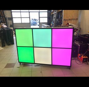 DJ borð 10 x LED Panels 60x60cm